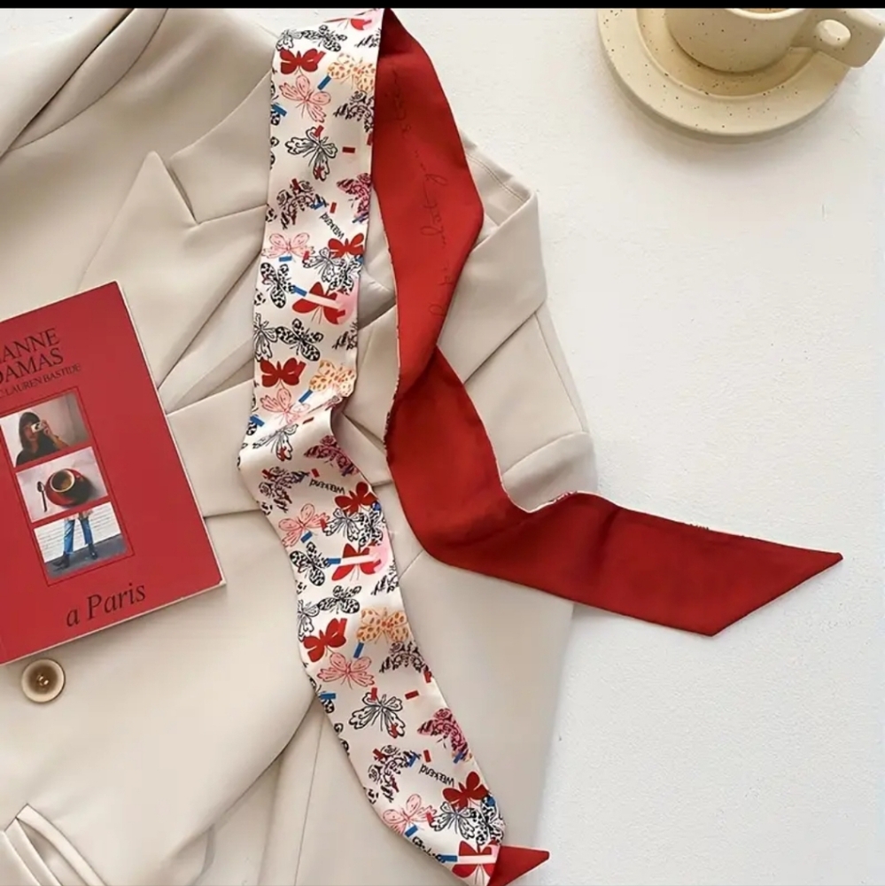4pcs. Satin Layered Twillys/Scarves - Picture 3 of 6